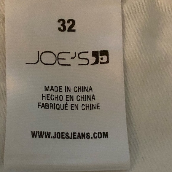 JOE’S JEANS shorts, size 32, white with raw hem. New, never worn. Coastal vibe - Picture 6 of 7